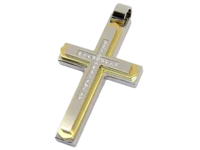 Kreuz gold (Edelstahl)